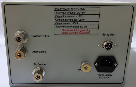 معدات طلاء مسحوق الكهربائي الستاتيكي المخصصة لطلاء المعدن 50W
