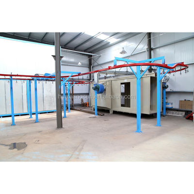 خط تجميع الصلب الرش الكهربائي الوسطي OEM طاقة توفير الصناعية مسحوق طلاء آلة