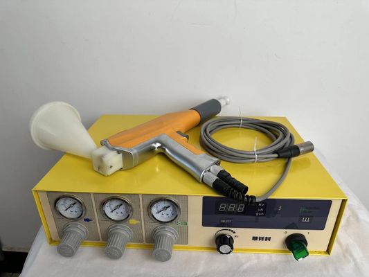 Casio Elektro Statik Boya Steel Substrate Powder Coating Gun مع امتصاص الاهتزازات